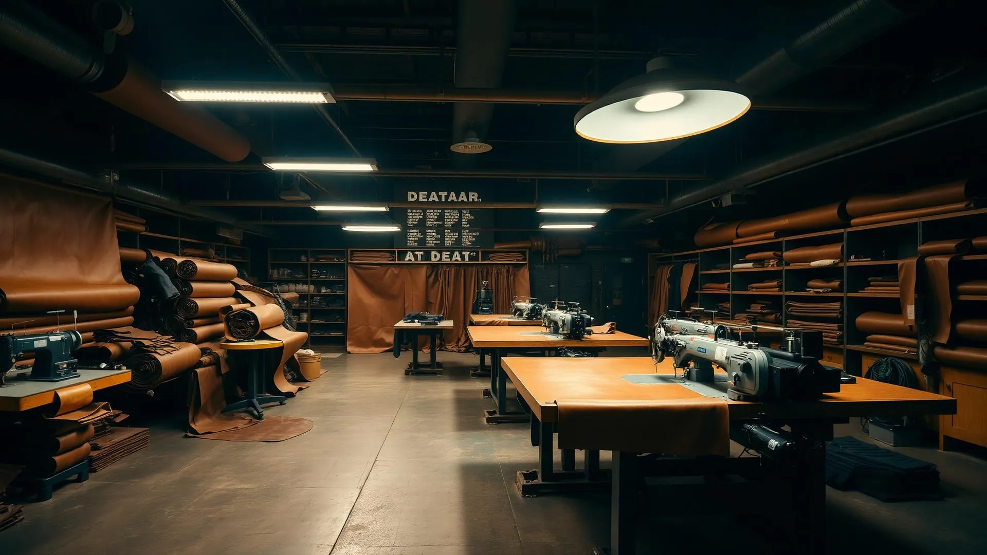 Handcrafted leather suit workshop in Sialkot, Pakistan